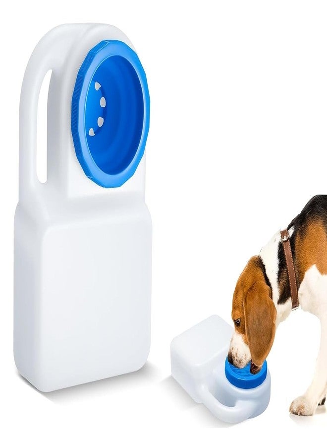 Divik Dispenser Small Large Cat Puppy Dog with Carry Handle & Drinking Bowl Container No Spill Pet Water Bottle Portable Dog Travel Water Bowl Leak Proof Pet Water Dispenser (1Pcs) - Image 1